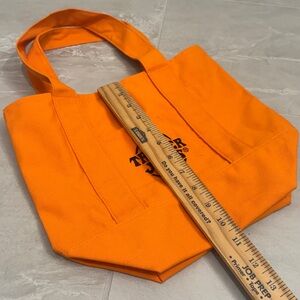 Trader Joe's Orange Halloween Canvas Tote Bag NWOT